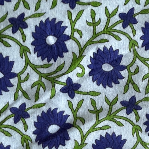 Floral Casual Dress in Blue and Green - Picture 3 of 3